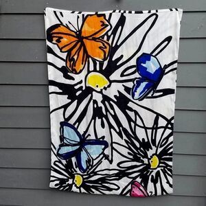 Sunflowers & Butterflies Infinity Scarf by Reed Krakoff